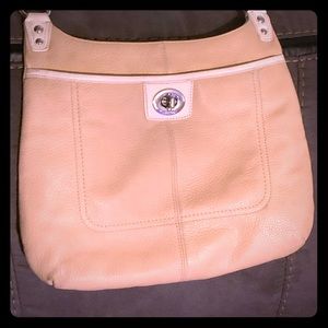 Coach cream color leather purse